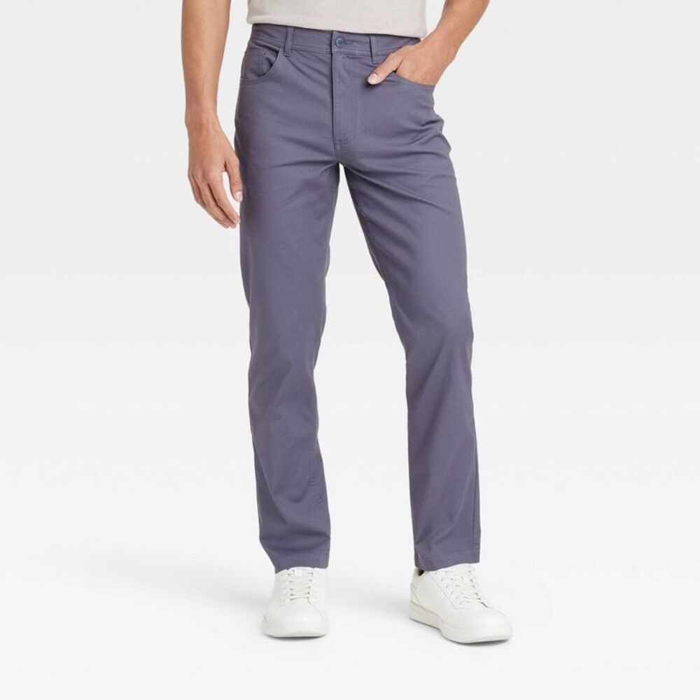 Goodfellow & Co - Men's Comfort Wear Slim Fit 5-Pocket Pants - Goodf Gray
